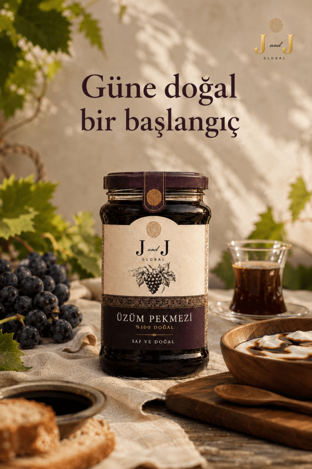 Ev Yapımı Üzüm Pekmezi - 470 ve 800 gr Cam Kavanoz
