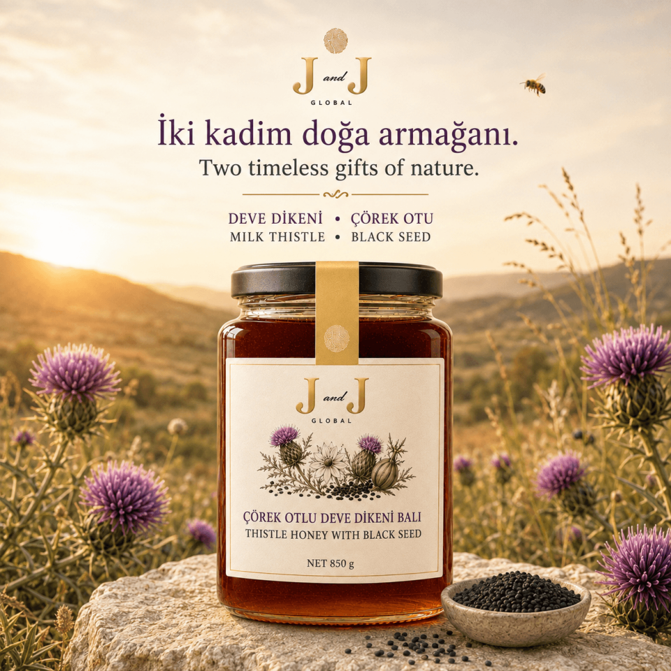 Şifalı ve Katkısız Doğal Devedikeni Balı - Cam Kavanoz 570 gr - 870 gr