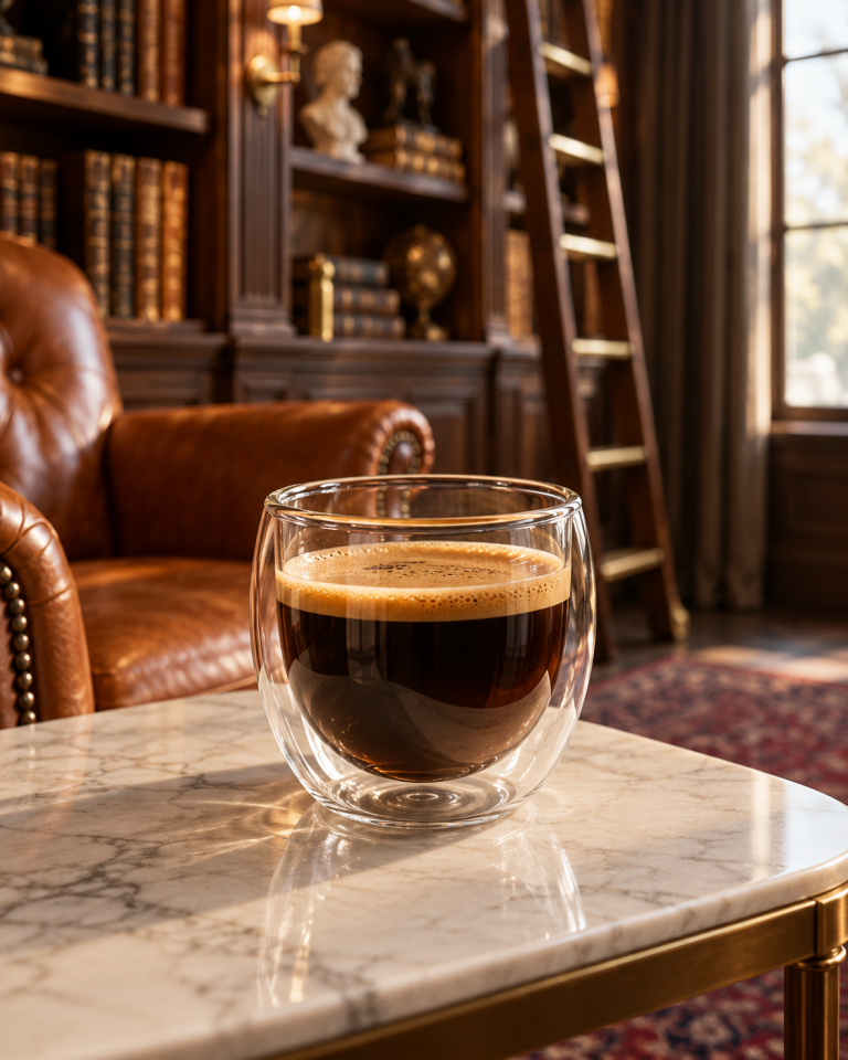 Çift Cidarlı Cam Espresso Bardağı - 80 cc El Yakmayan Shot